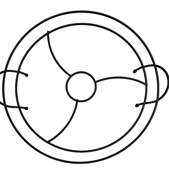 Parini 13" Sectional Ceramic Platter on Rack-A Taste of Tuscany - Picture 3 of 7